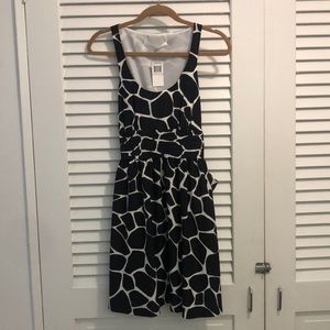 NWT Susana Monaco black and white sleeveless dress